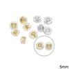 Brass Earring Back with Silicone 5mm