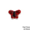 Ceramic Butterfly Bead 13x17mm with Hole 2.5mm