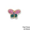 Ceramic Butterfly Bead 13x17mm with Hole 2.5mm