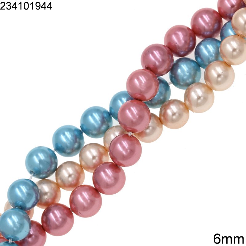 MOP-Shell Round Beads 6mm