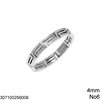 Stainless Steel Ring Meander 4mm