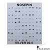Silver 925 Nose Pin Stud with Zircon 1.5-2-3mm