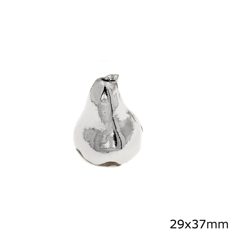 Silver 925 Decorative Pear 29x37mm