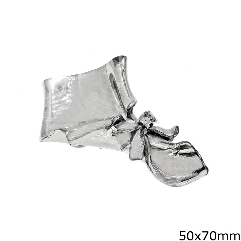 Silver 925 Decorative Hankie 50x70mm