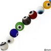 Glass Bead Evil Eye 8mm