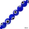 Glass Bead Evil Eye 8mm