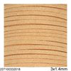 Suede Flat Cord 3x1.4mm