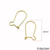 Silver 925 Earring Hook 20mm Thickness 0,8mm 0.6gr/pair