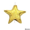 Silver Bead Star with Satin Finish 8mm