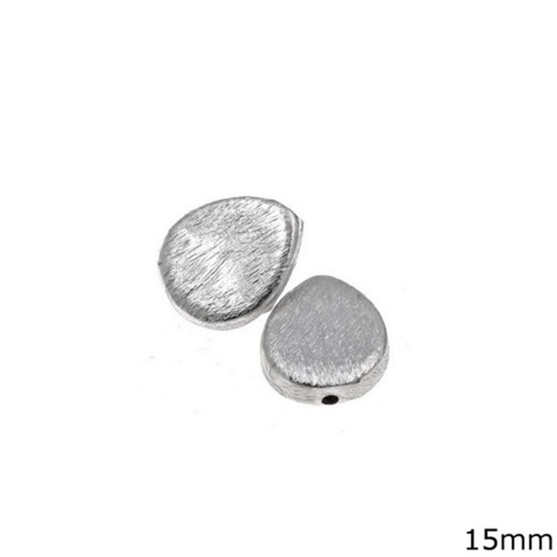 Silver 925 Pearshaped Bead 15mm