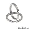 Iron Split Ring Flat Wire 30x2.8x3.7mm