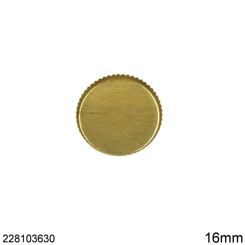 Brass Round Flat Cup B 16mm