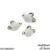 Ceramic Bead Bird 18-20mm with Hole 2-2.5mm