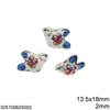 Ceramic Bead Bird 18-20mm with Hole 2-2.5mm