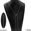 Stainless Steel Round Snake Necklace 1.2mm with Stopper 8mm and Jump Rings
