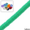 Rubber Rondelle Beads 1x6mm