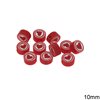 Polymer Clay Beads Round Heart 10mm