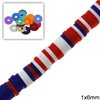 Rubber Rondelle Beads 1x6mm