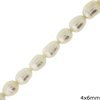 Rice Freshwater Pearl Baroque Beads 4x6mm