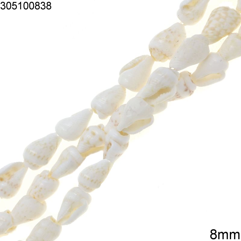 Shell 8mm, White