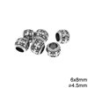 Silver 925 Bead with Cross 8-9mm
