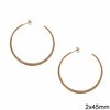 Stainless Steel Earring Hoops 2x35-55mm