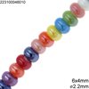Ceramic Rondelle Bead 6x4mm with Hole 2.2mm
