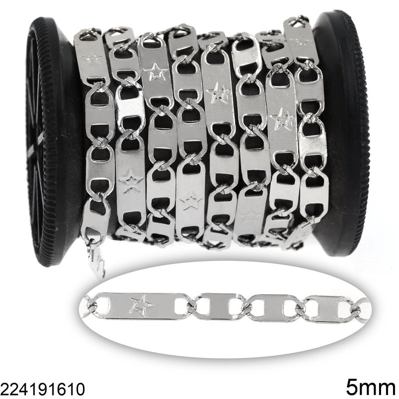 Stainless Steel Anchor Chain 1:3 with Star 5mm