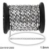 Stainless Steel Anchor Chain 1:3 Diagonal Line Textured 1.8mm