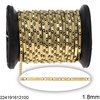 Stainless Steel Anchor Chain 1:3 Diagonal Line Textured 1.8mm