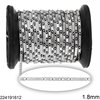 Stainless Steel Anchor Chain 1:3 Diagonal Line Textured 1.8mm