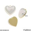 Casting Pendant Heart 17x20mm