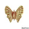 Brass Stamped Spacer Butterfly 35x37mm