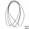 Rubber Cord Necklace 1.2mm with Silver 925 Clasp