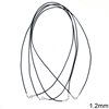 Rubber Cord Necklace 1.2mm with Silver 925 Clasp