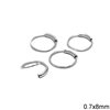 Silver 925 Nose Ring 8mm