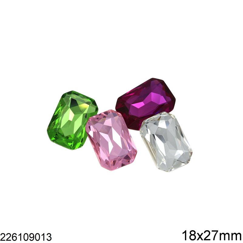 Octagon Crystal A 18x27mm