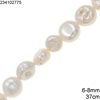 Freshwater Pearl Beads 6-8mm, 37cm