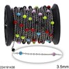 Stainless Steel Chain with Enameled Ball 3.5mm