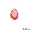 Pearshape Two Sided Briolette Crystal 10x14mm