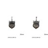 Silver 925 Pendant Owl with Semi Precious Stones 22mm