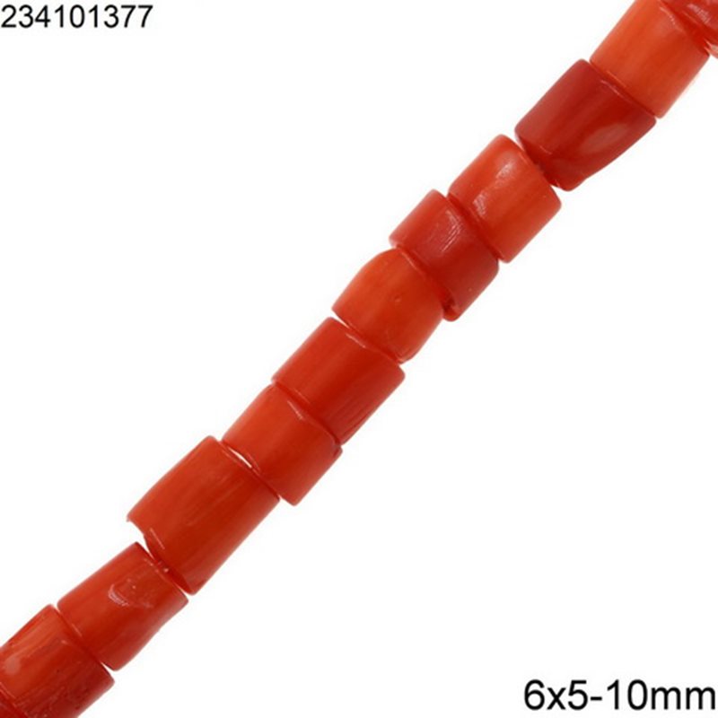 Χάνδρες Ροδέλα Κοράλι 6x5-10mm
