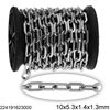 Stainless Steel Oval Link Chain Flat Wire 10x5.3x1.4x1.3mm
