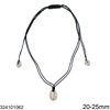 Cord Necklace with Shell 20-25mm, Adjustable