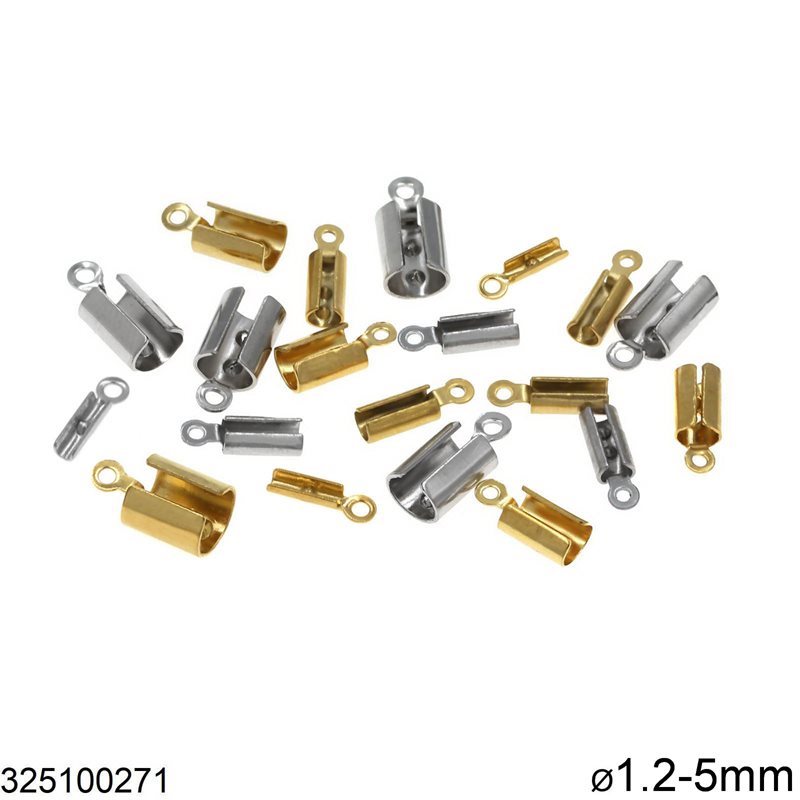 Stainless Steel Cord Ending Cup 1.2-5mm