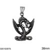 Stainless Steel Pendant Dragon 38mm