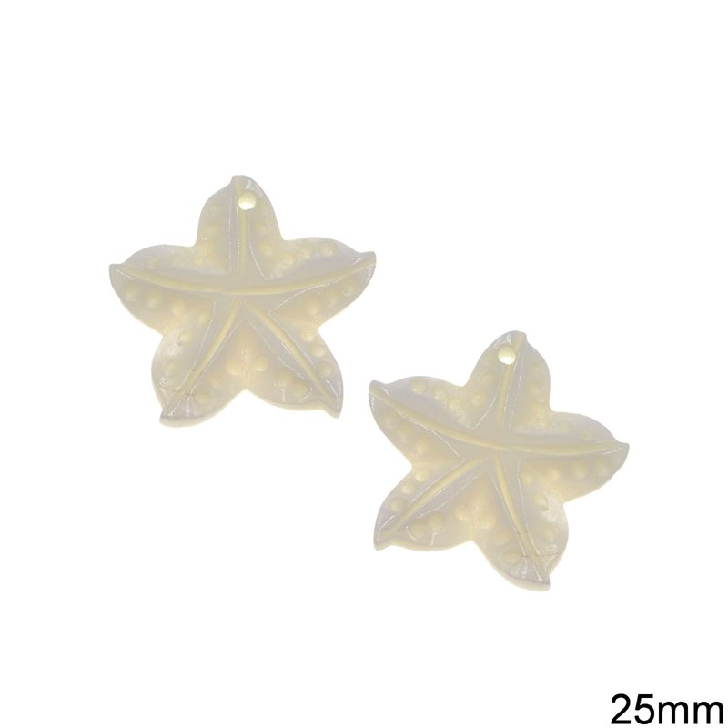 Shell Pendant Starfish 25mm