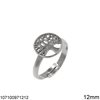Silver 925 Ring Tree of Life 10-12mm