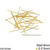 Brass Head Pin 30x0.8mm