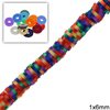Rubber Rondelle Beads 1x6mm